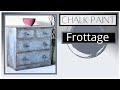 How to Chalk Paint using Frottage & Ragging Techniques for a Primitive Rustic Effect
