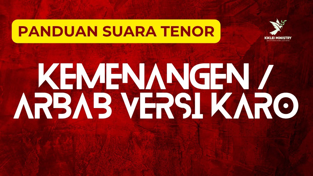 Panduan Suara Tenor | Arbab versi Karo #pjj #pjjgbkp #arbab