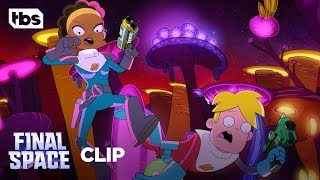 On their way to find the infinity guard, group makes a swift escape
from killer butterflies. new episodes of final space mondays at
10:30/9:30c tbs! s...