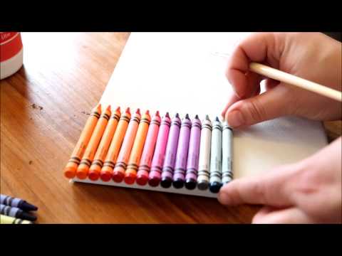 How to make a melted crayon canvas!