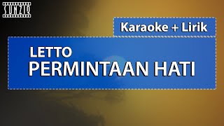 Letto - Permintaan Hati | karaoke   Lirik | No Vocal
