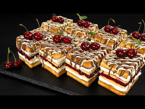 🍒 Incredible! The best dessert I’ve ever tried! NO baking needed!