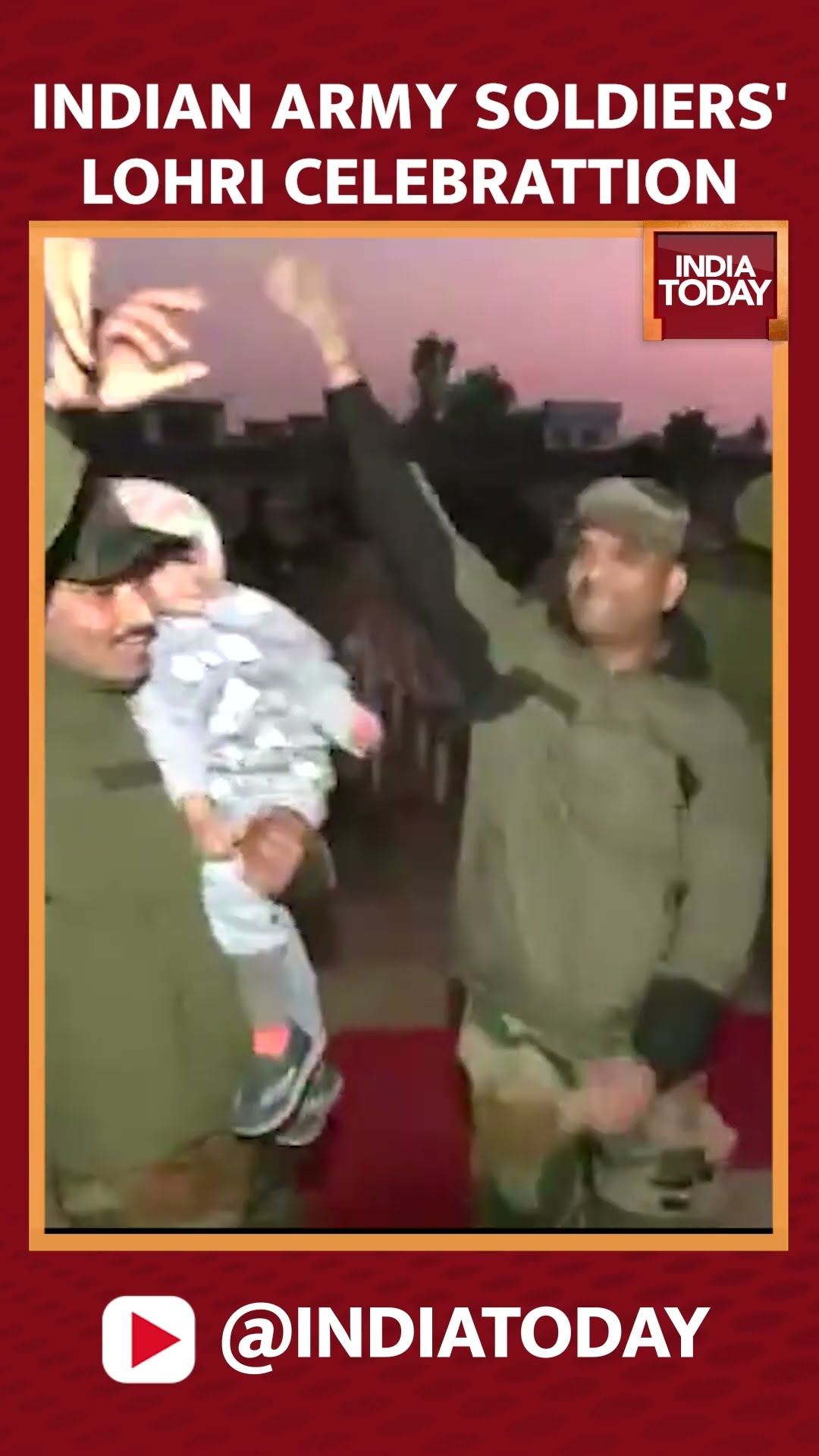 Indian Army Celebrates Lohri Near International Border In RS Pura, Jammu #shorts #indianarmy