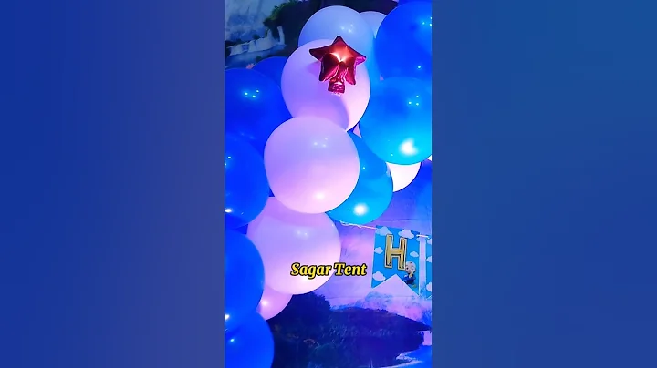 Balloon decoration by @sagartent #birthday #decoration #balloon #shorts #2024