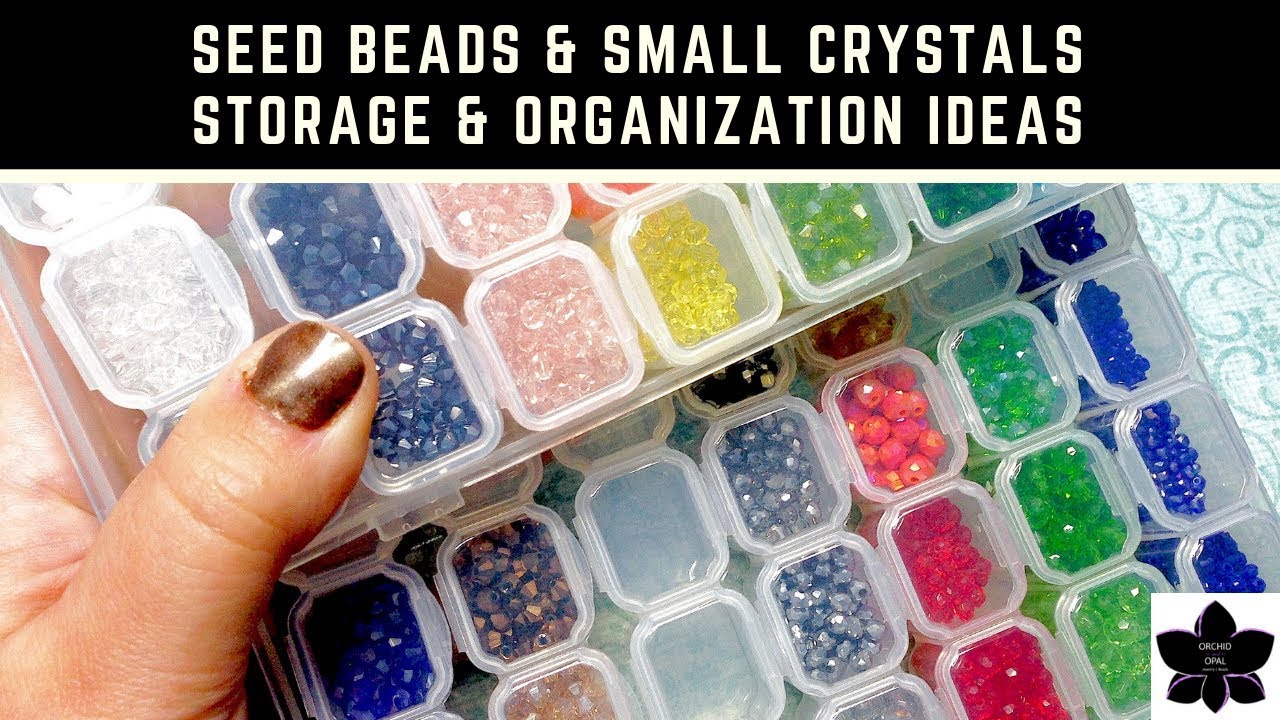 Seed Bead and Small Crystals Storage Organization