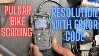 Bajaj Pulsar Rs 200 Engine Check Light Problem Resolved Scanning Bike With Resolution