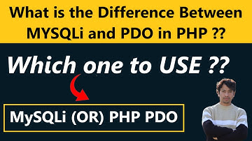 What is the difference between MySQLi and PDO in PHP