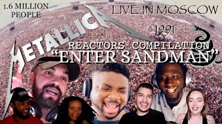 METALLICA “Enter Sandman”  Live in Moscow -  Reaction Mashup