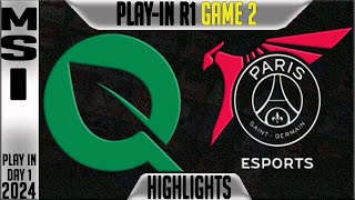 FLY vs PSG Highlights Game 2 | MSI 2024 Play Ins Round 1 | FlyQuest vs PSG Talon G2