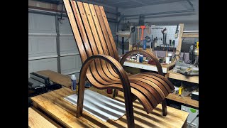 Steam bending Walnut Chair