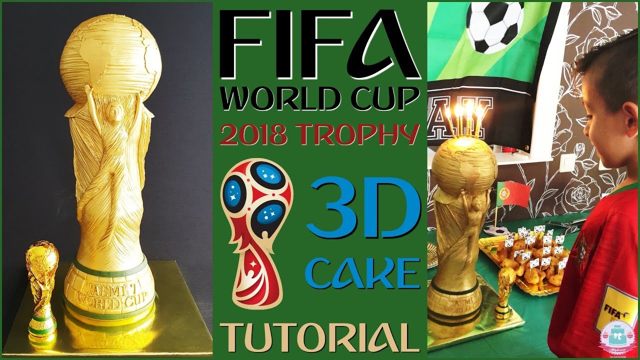 FIFA WORLD CUP 2018 TROPHY CAKE TUTORIAL Abbyliciousz The Cake Boutique YouTube