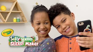 NEW Crayola Silly Scents Sticker Maker || Crayola Product Demo