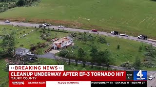 Cleanup underway after EF3 tornado hit Maury County screenshot 3