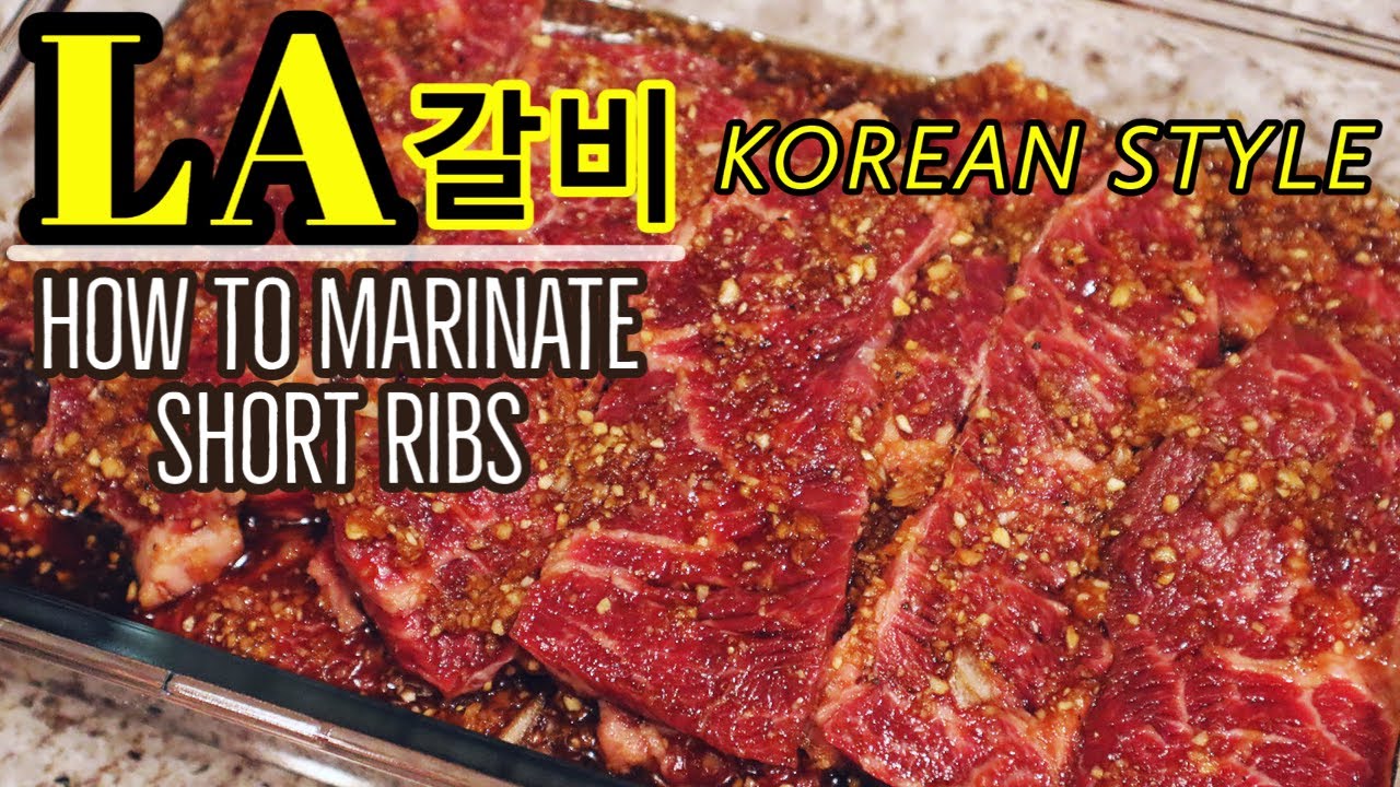 (eng/kor sub) KOREAN STYLE marinated LA galbi recipe 간단한 갈비양념 재우기