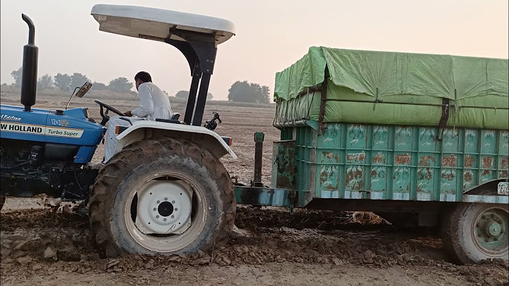 New Holland3630 Special Edition fully loaded trali Stuck in Mud/Holland pulling trolley/SirraTractor