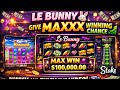 ONLY ON STAKE GAME I WINN 12K IN LE BUNNY // LE BUNNY CHALLANGE FOR 1ST RANK #stake #slot #lebunny