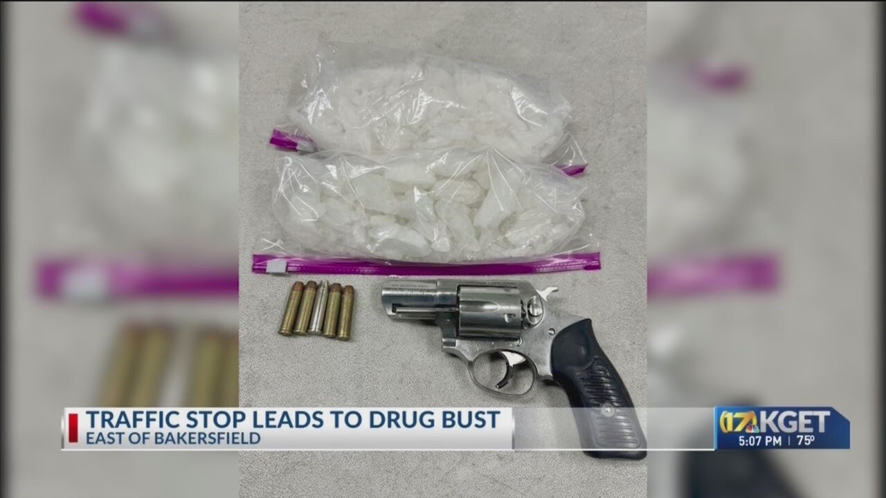 2 arrested after deputies seize loaded gun and meth in vehicle - YouTube