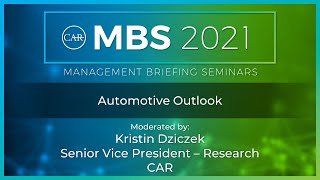 CAR MBS 2021 Day Two: Automotive Outlook