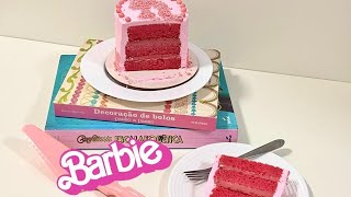 MINI BOLO DA BARBIE - BARBIE CAKE MONTAGEM E DECORAÇÃO 