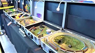 Over 25 Model Trains in a Suitcase  Model and Technology Stuttgart 2018