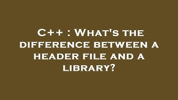 C++ : What