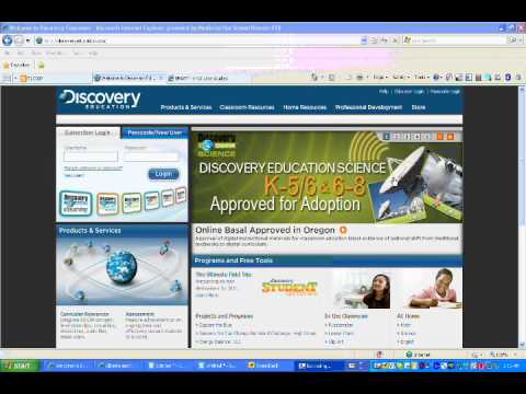 Discovery Education login.wmv