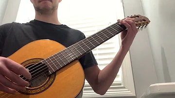 Ragtime Guitar Improvisation on a Classical Guitar