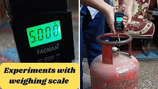 Experiments and trials with weighing scale machine | Checking accuracy of weighing scale
