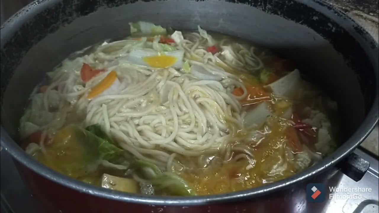 Tofunoodle, vegetableegg Soup for Dinner YouTube