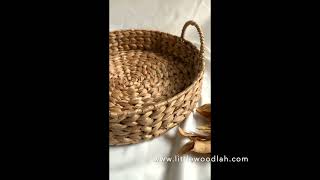 Natural Wicker Display Tray from Hyacinth | Littlewoodlah