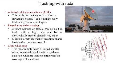 Lecture series on radar systems: tracking radars 1
