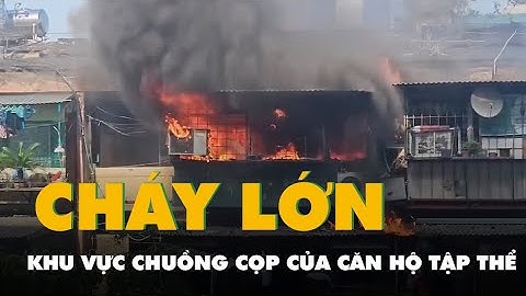 Cháy khu vực chuồng cọp của căn hộ tập thể ở Hà Nội