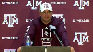 Mike Elko: Arkansas Game Week Press Conference