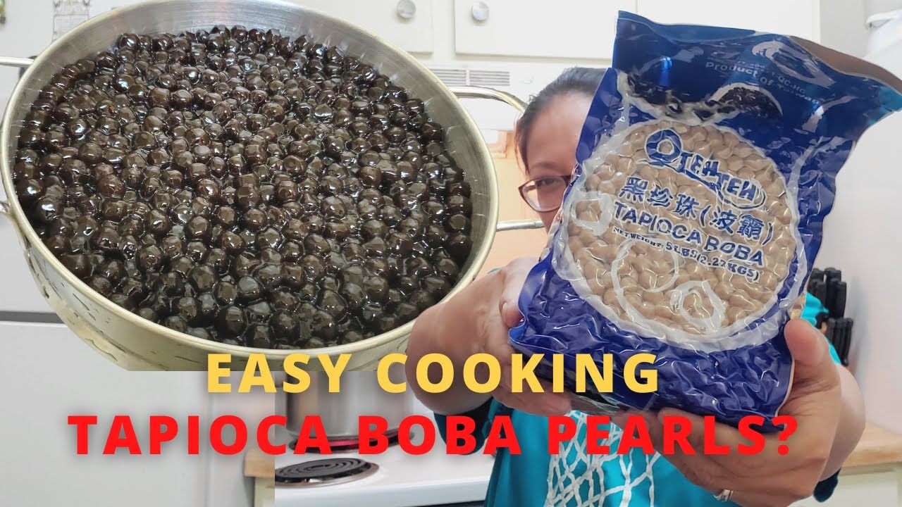 How to cook Tapioca Pearl? How to cook black pearls for Boba Tea or