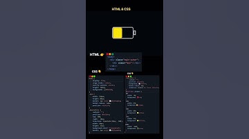 battery charging animation html css #htmlshorts #trending #css #html