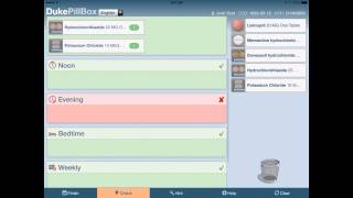 Demo of SMART Pillbox app screenshot 1