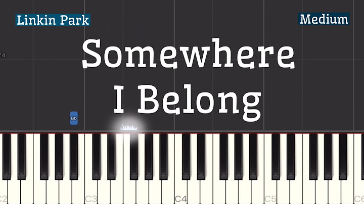 Somewhere I Belong Piano version - Piano performance video thumbnail
