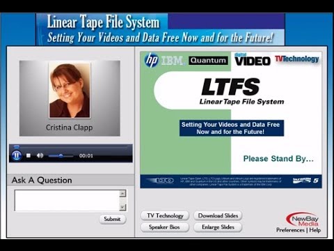 Linear Tape File System (LTFS): Setting Your Videos and Data Free Now and for the Future!