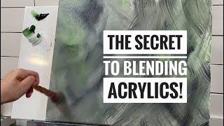 The secret to BLENDING ACRYLICS! 🖌️🎨 step by step tutorial