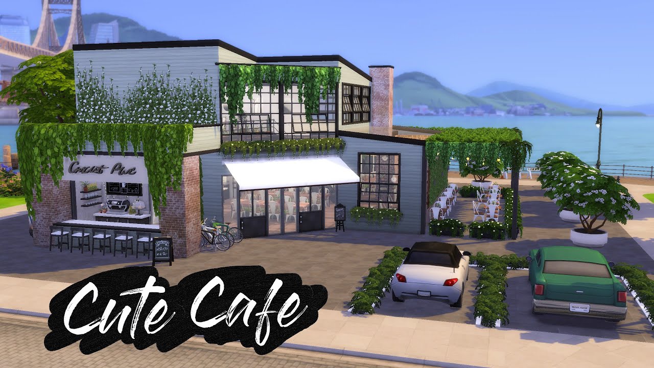 CUTE CAFE (INDUSTRIAL) [No CC] Sims 4 Speed Build YouTube