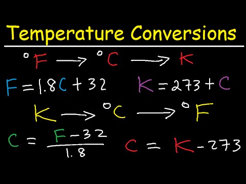 แปลงฟาเรนไฮต์เป็นเซลเซียส  2022  Celsius to Fahrenheit to Kelvin Formula Conversions - Temperature Units C to F to K