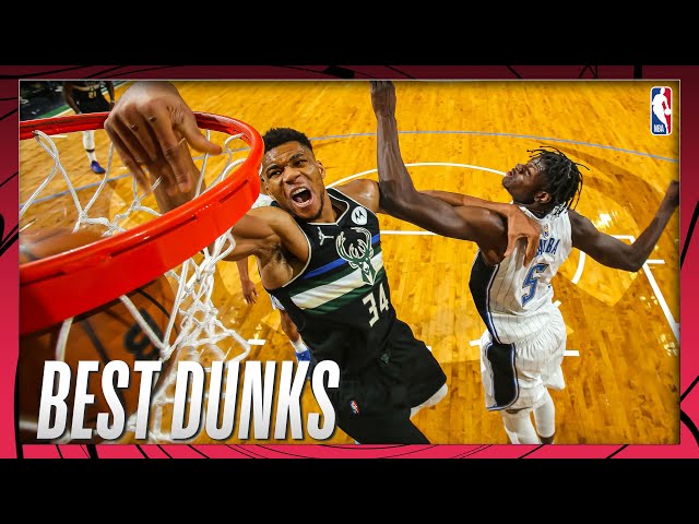 Giannis Antetokounmpo Top Dunks of the 2021-22 NBA Season 👀 #NBADunkWeek