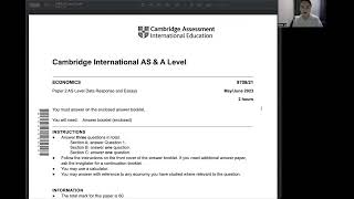 CIE 9708 AS Economics - May/June 2023 - Paper 2 fully solved!
