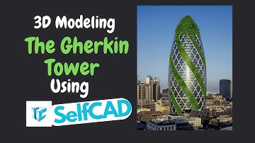 3D Modeling I Gherkin Tower 3D Model #3d #shorts