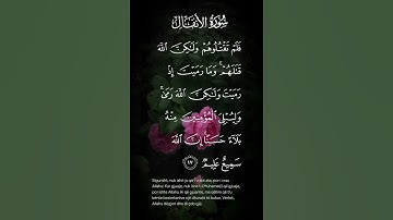 سورة الأنفال فلم تقتلوهم ولكن الله قتلهم وما رميت إذ رميت ولكن الله رمى وليبلى المؤمنون الاية ١٧