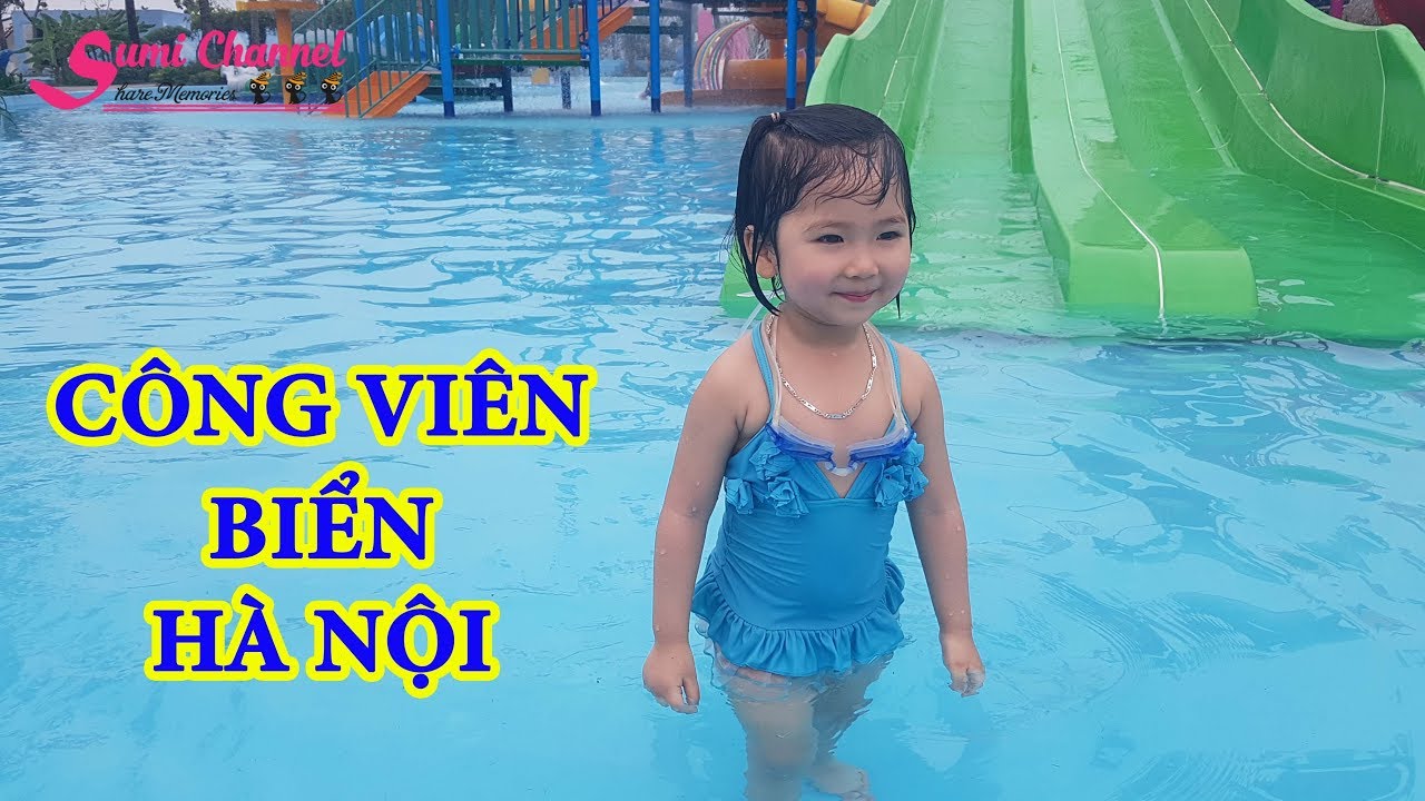 tro choi di tam bien New 2022 Bé Sumi Đi Công Viên Biển Hà Nội | Phần 4 - Vui Chơi Và Tắm Biển Cực Thích