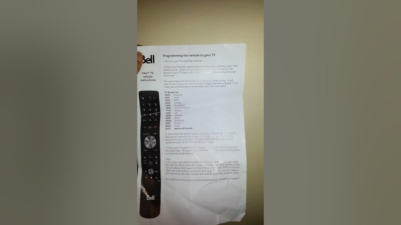 Bell fibe tv remote programming Click Here》Read Instructions below