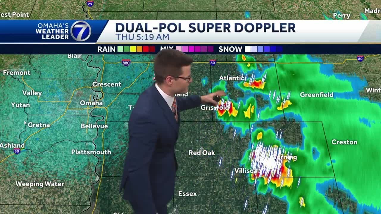 Warming up Thursday, evening strong storms possible in Nebraska, Iowa