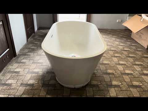 Ванна 170х75 окремостояча овал Insana WB Jetta Slim, видео 1