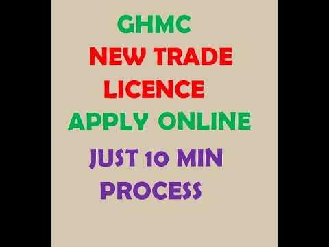 HOW TO APPLY TRADE LICENCE / GHMC TRADE LICENCE  IN TELANGANA